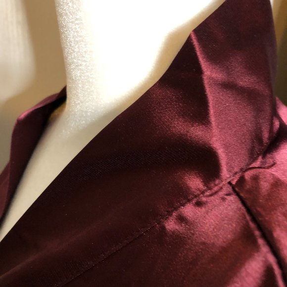 Wine Satin Robe | Size M - NWOT - Picture 7 of 7